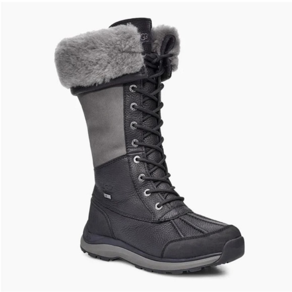 UGG | Adirondack III Tall Waterproof Snow Boots In Black NEW - Picture 10 of 12